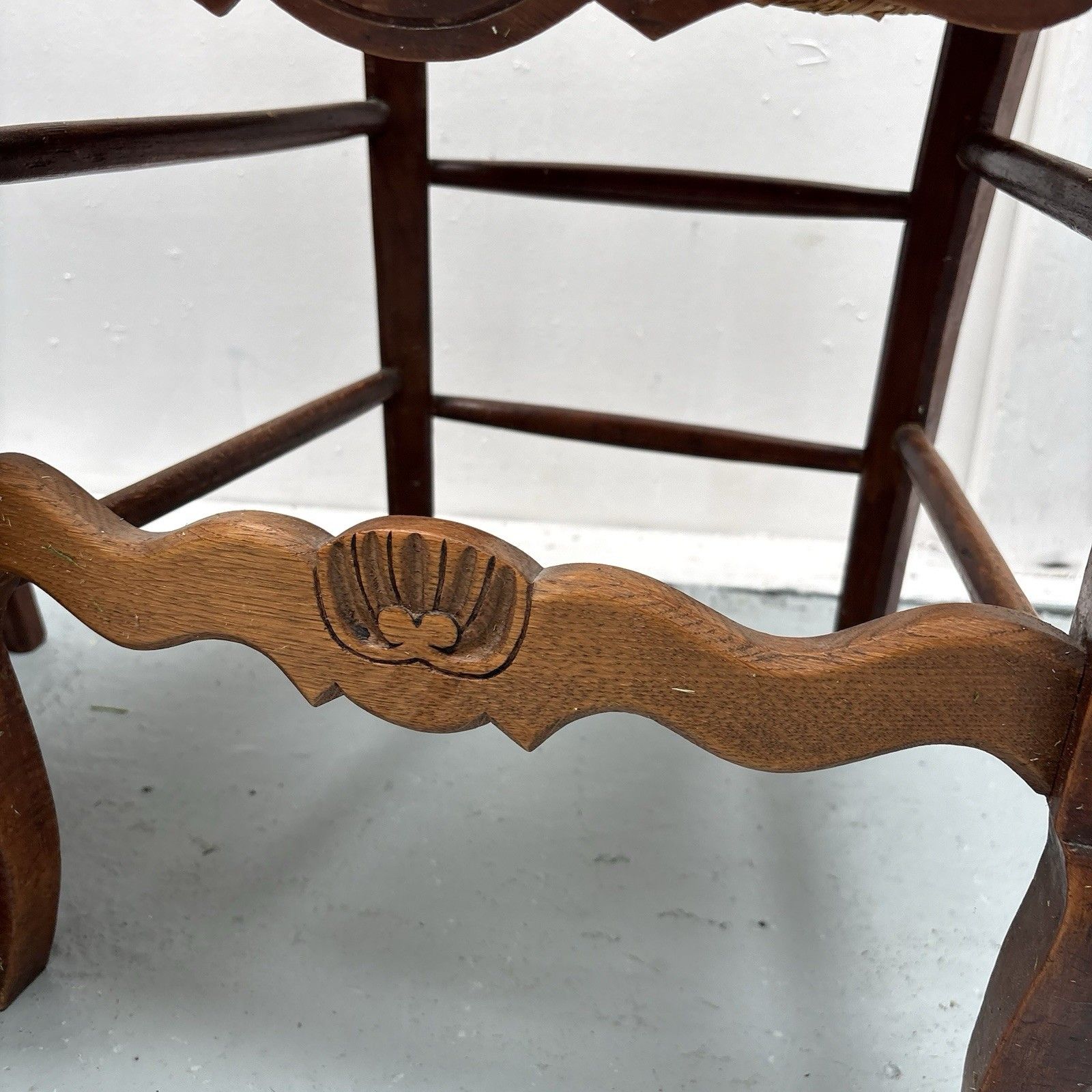 2 Vintage French Country ´Van Gogh” Ladderback Rush Seat Dining Chairs photo buy