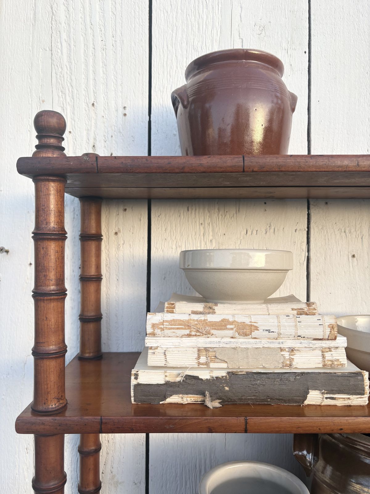French Faux Bamboo Wall Shelves photo furniture