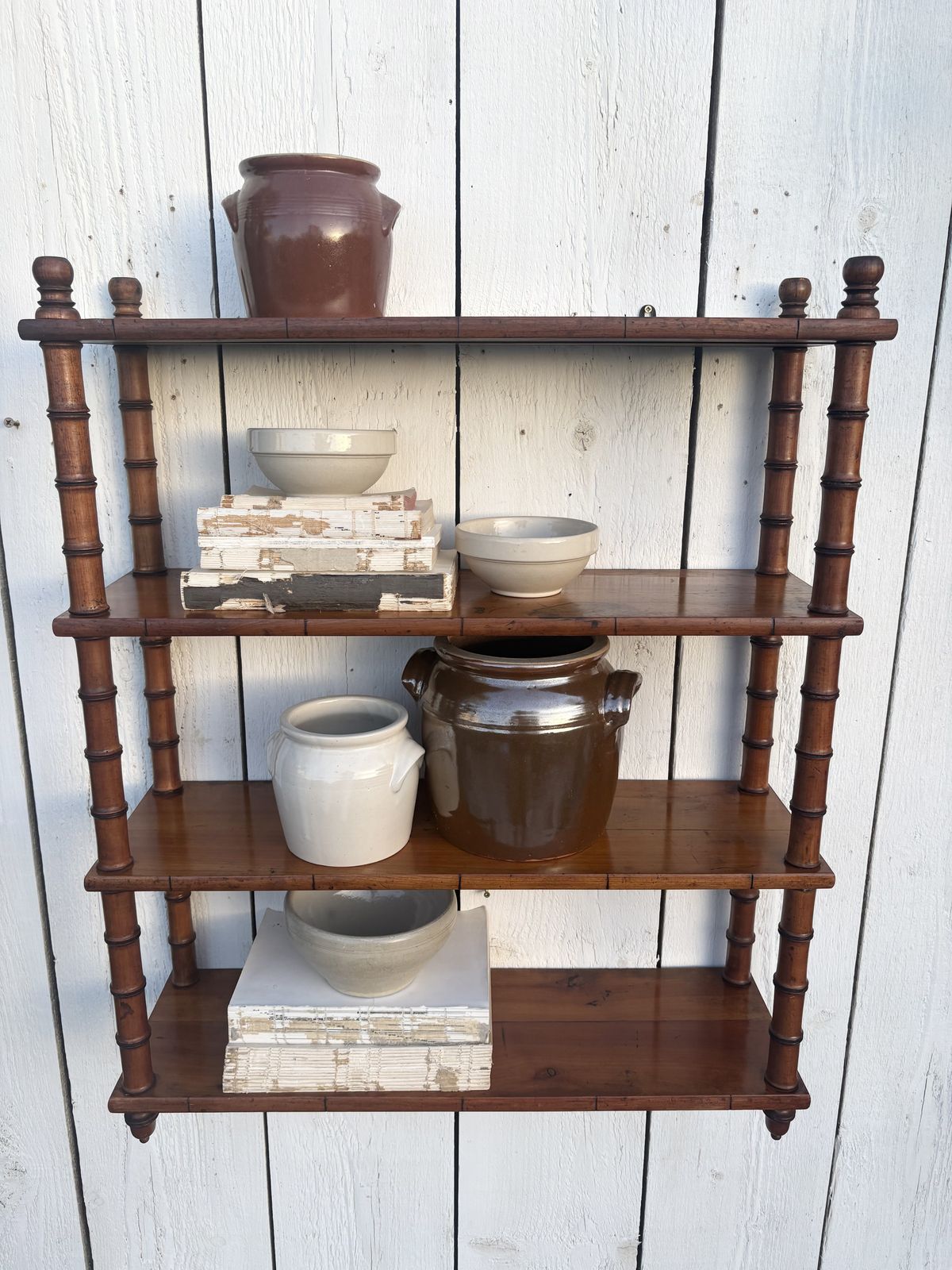 French Faux Bamboo Wall Shelves photo Furniture