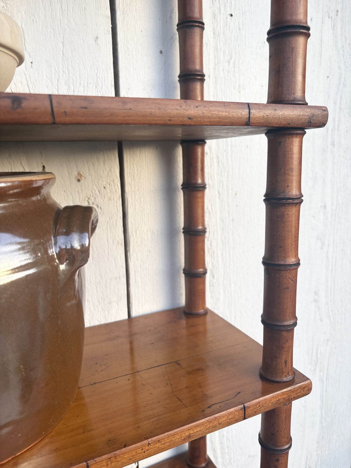 French Faux Bamboo Wall Shelves photo 645.0