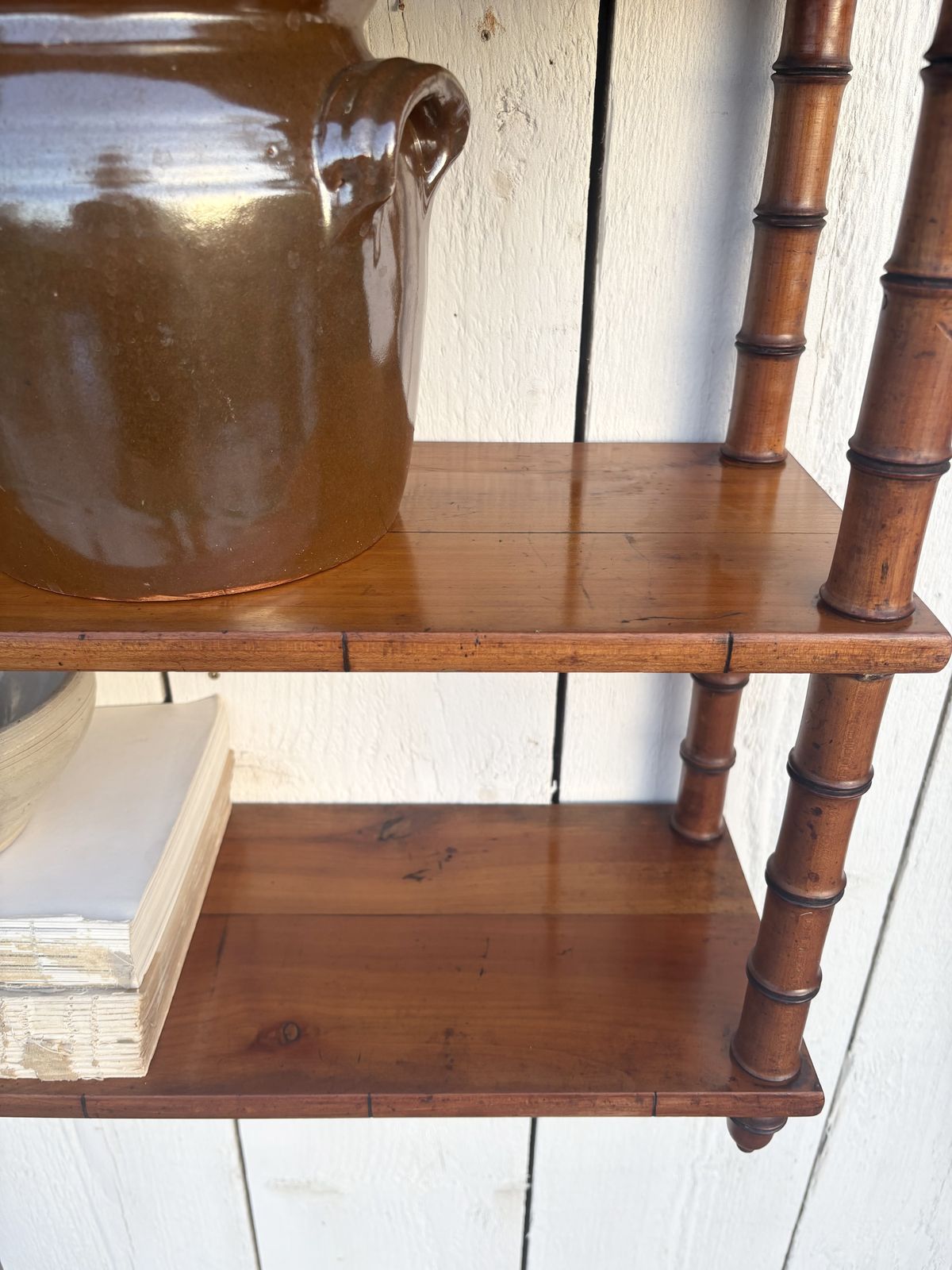 photo furniture French Faux Bamboo Wall Shelves