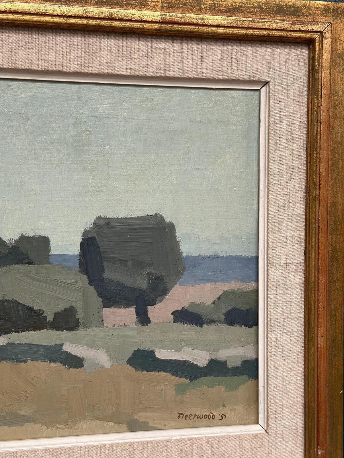 “Landscape” By William Herbert Fleetwood (1915–1993) – 1951 photo vintage
