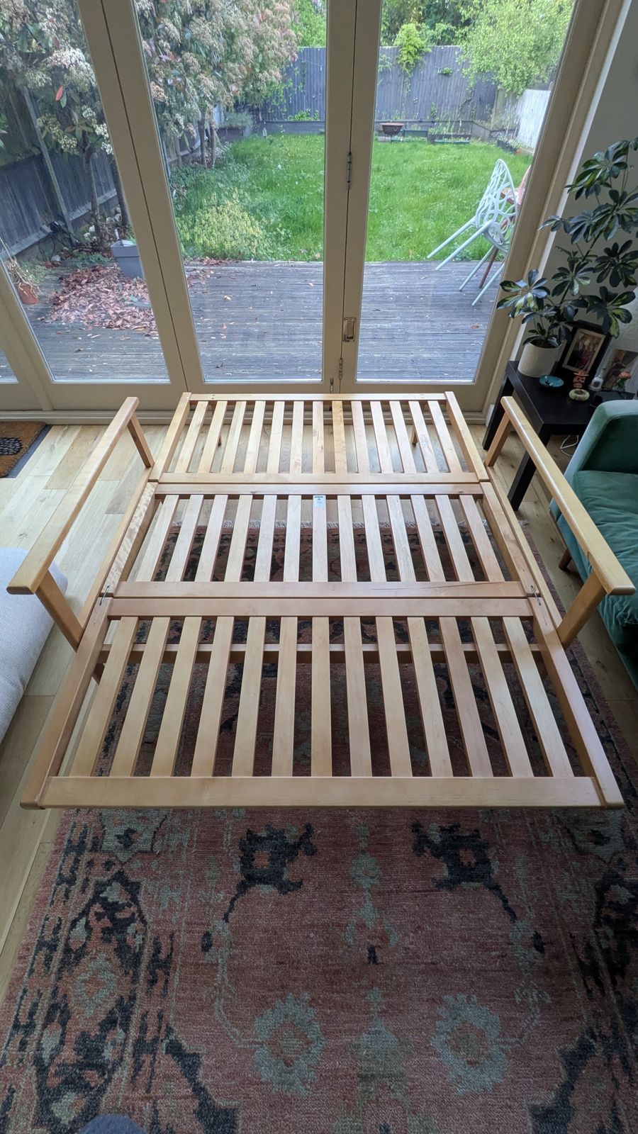 Futon Company Scandinavian, Minimalist, Haiku Solid Birch Sofabed With Storage Drawer And Upgraded Mattress photo vinterior