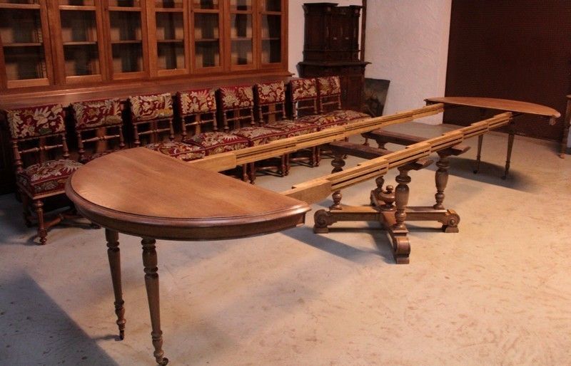 Table Pedestal Table In Oak 20th photo vinterior