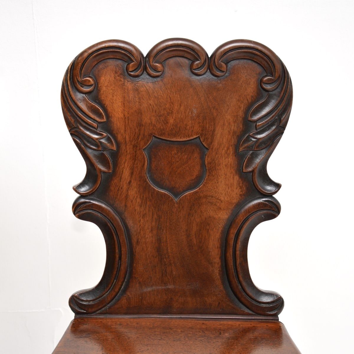 Pair Of Antique William IV Mahogany Hall Chairs photo 878.0
