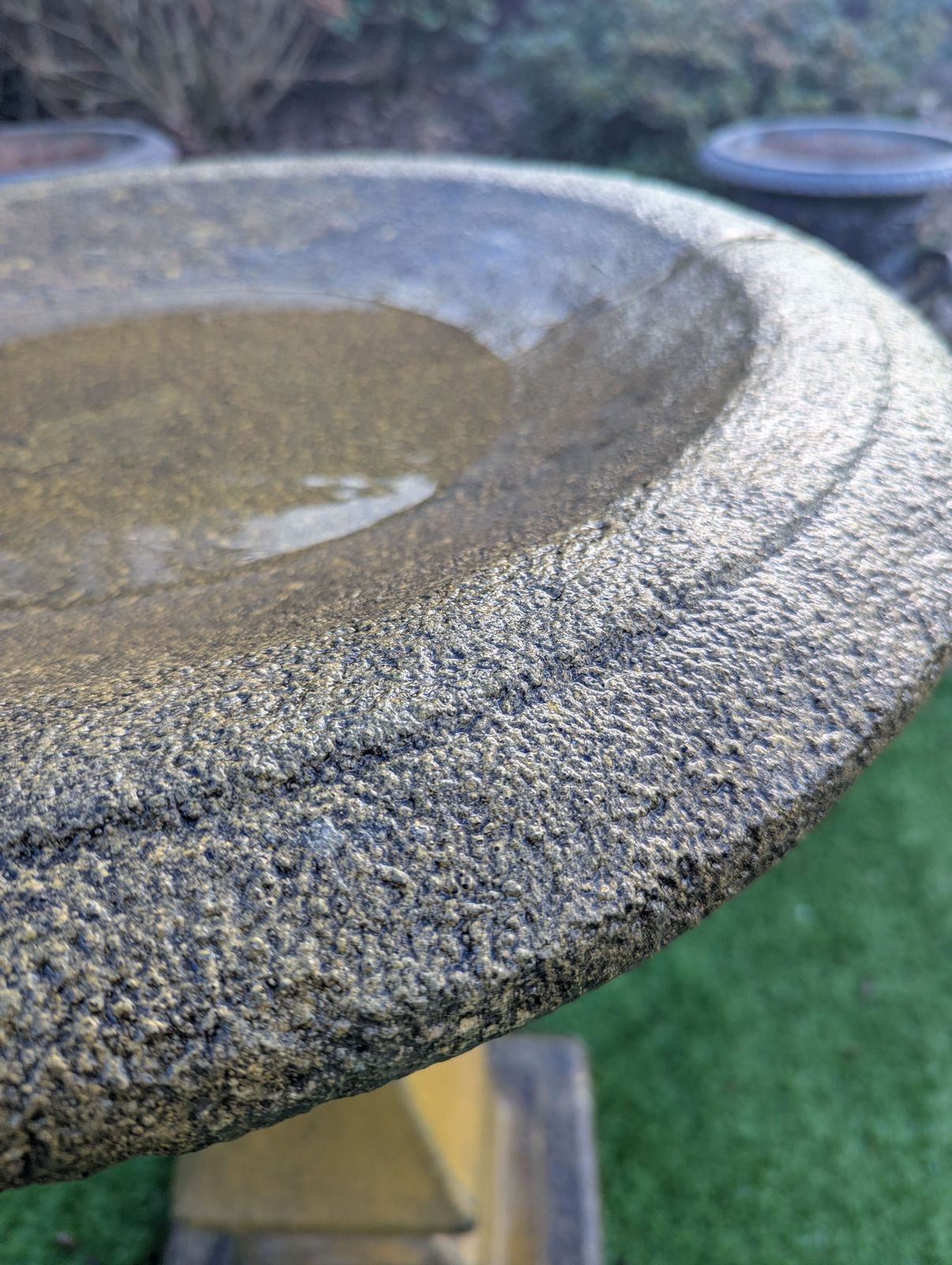 Vintage Hampton Bird Bath English Country Stone 0082. photo vinterior