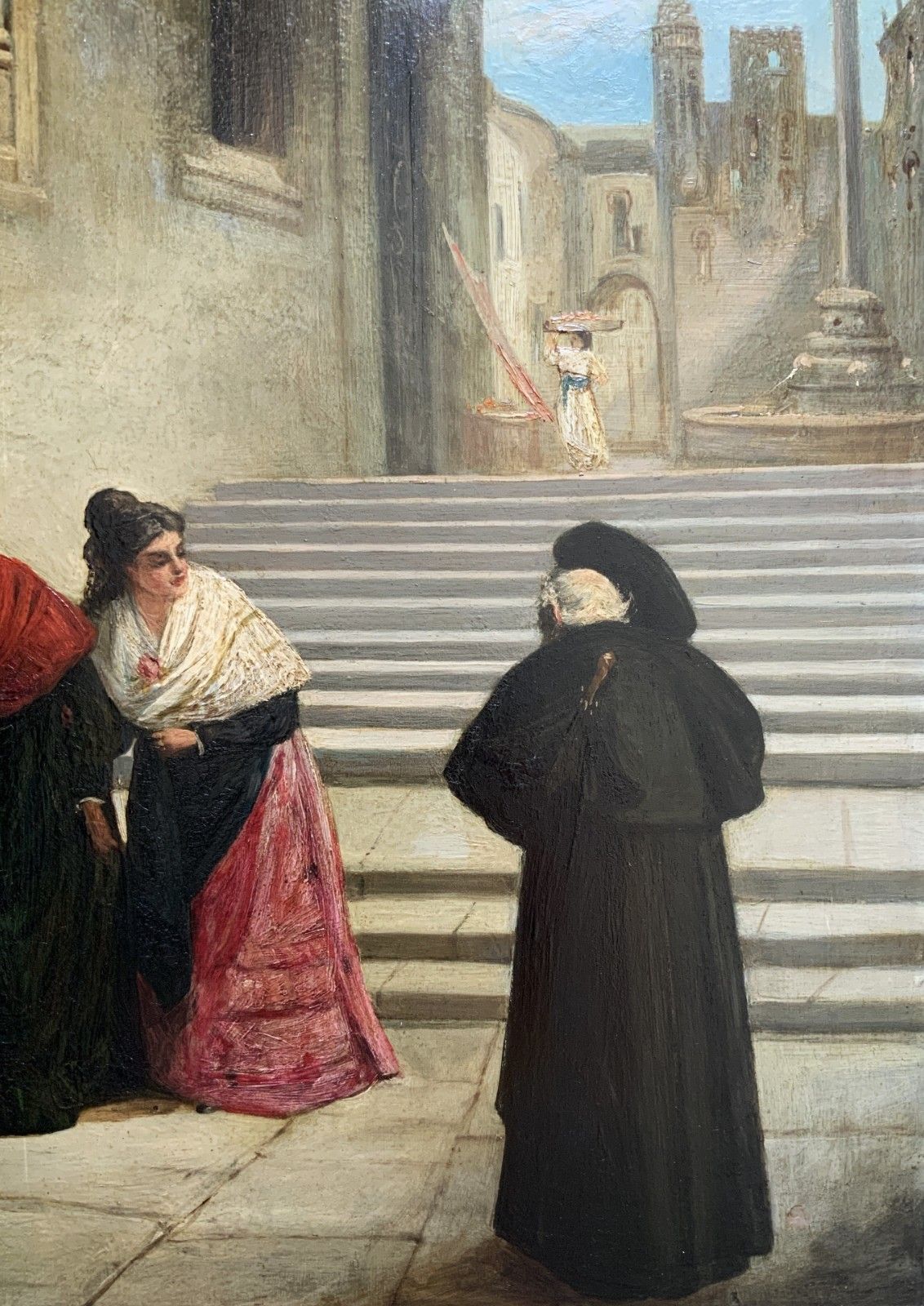 His Reverence Oil On Panel Painting By Robert Henry Craig (1858–1922) photo 499.0