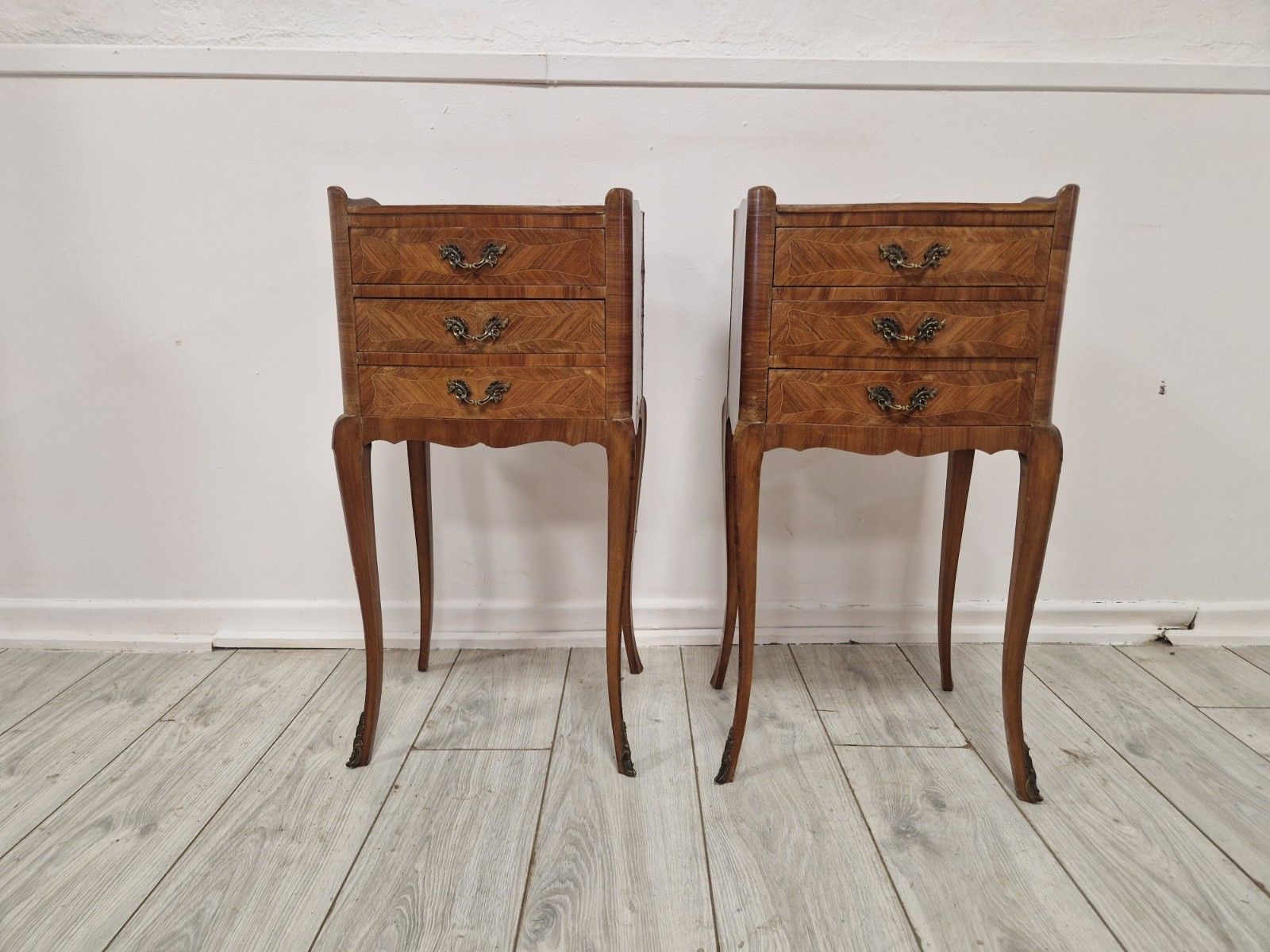 Antique French Bedside Cabinets Louis XV photo vintage