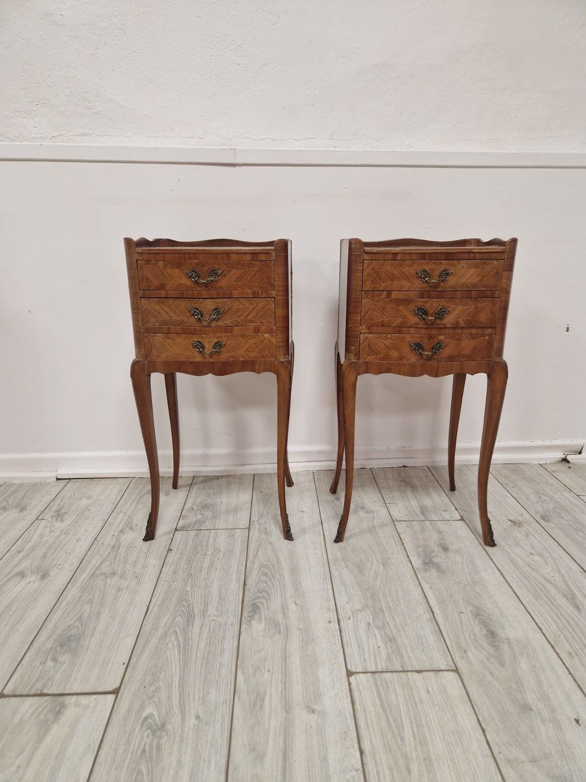 photo furniture Antique French Bedside Cabinets Louis XV