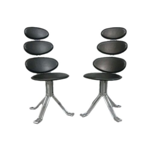 Pair Of Vintage Corona Style Chairs Attrib. Paul Volter Retro Decor photo vintage
