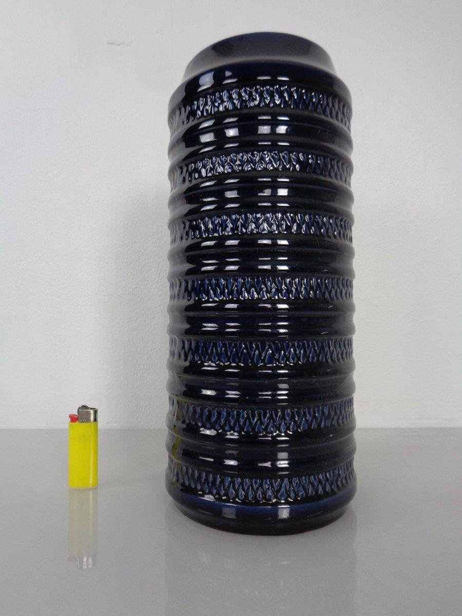 Dark Blue E4 30 Ceramic Vase From Carstens Tönnieshof, Germany, 1960s photo furniture