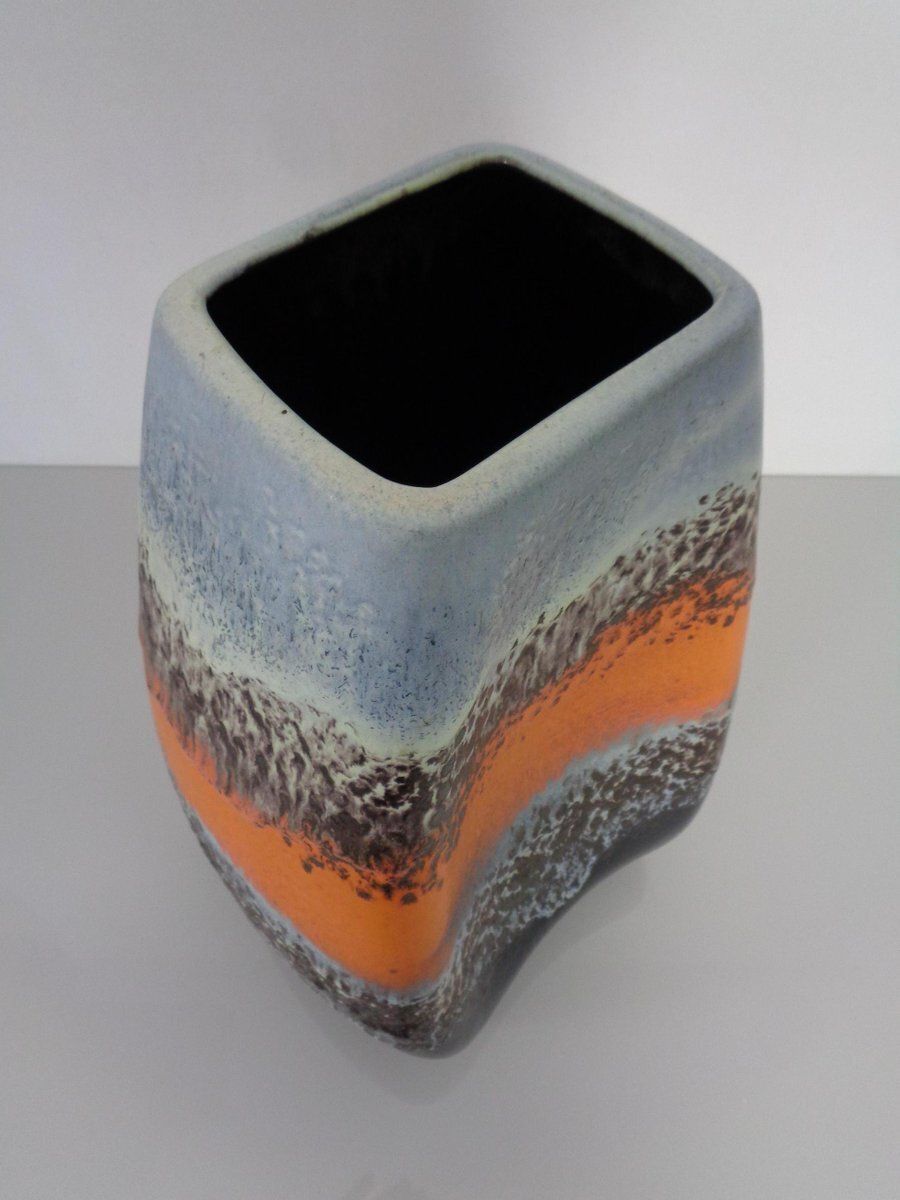 Large Relief 20/40 Ceramic Vase From Dümler & Breiden, Germany, 1970s photo vintage