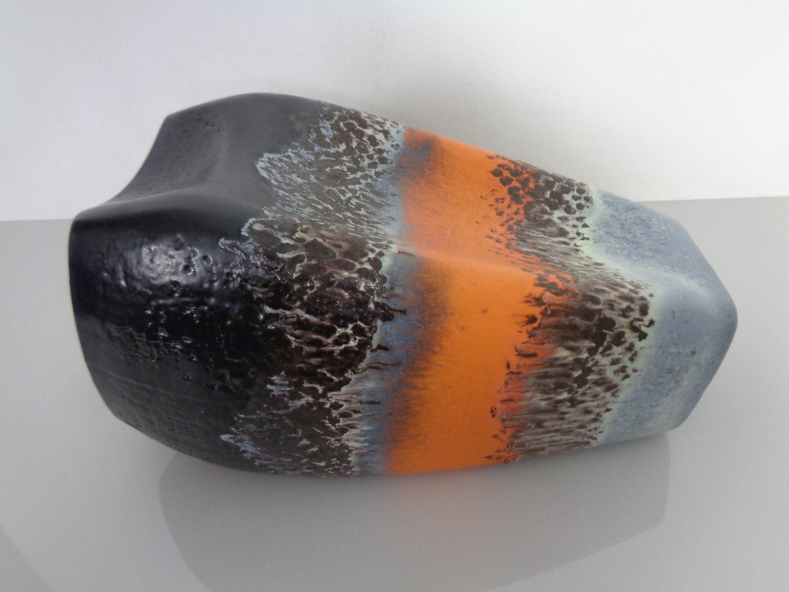 Home Decor Large Relief 20/40 Ceramic Vase From Dümler & Breiden, Germany, 1970s photo