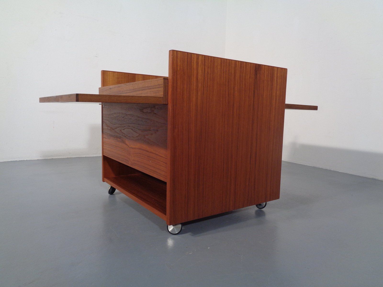 photo vinterior Rollable Teak Bar From Randers Møbelfabrik, Denmark, 1960s