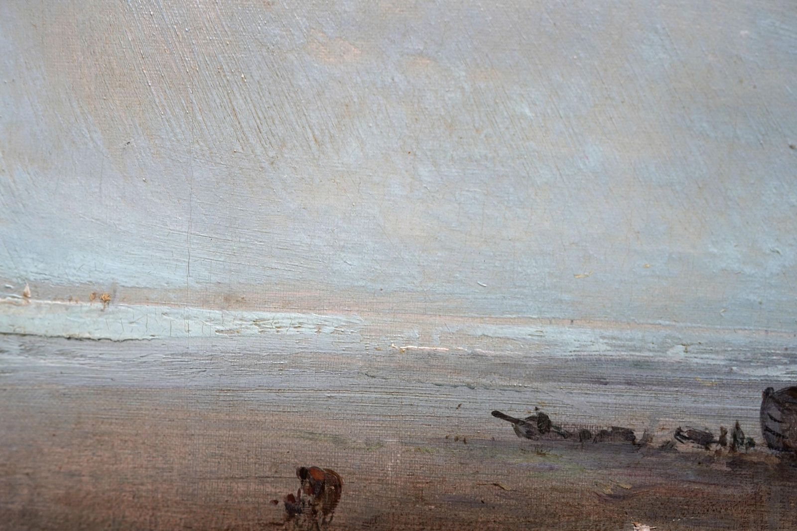 photo furniture Figurative Coastal Landscape   British C 1850 Victorian Art Oil Painting