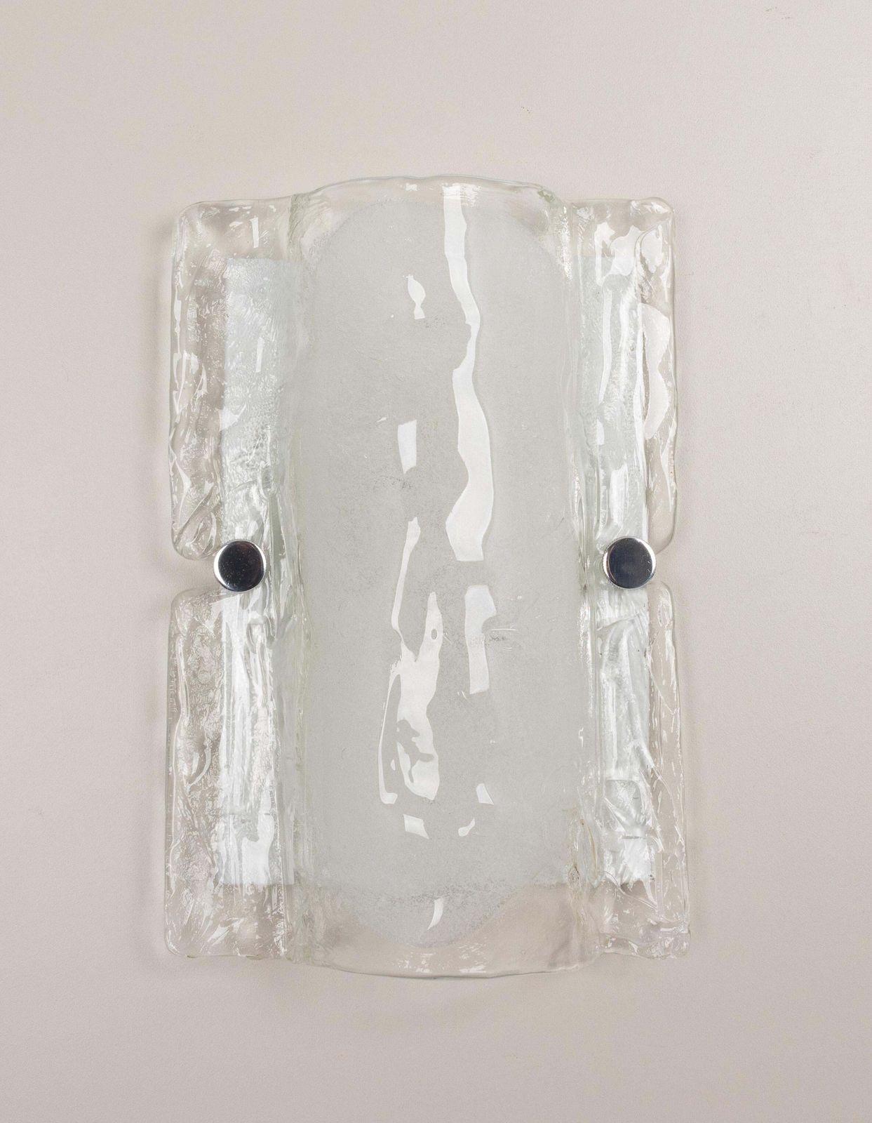 Pair Of Murano Glass Sconces Wall Lights By Kalmar, Austria, 1960s photo for sale