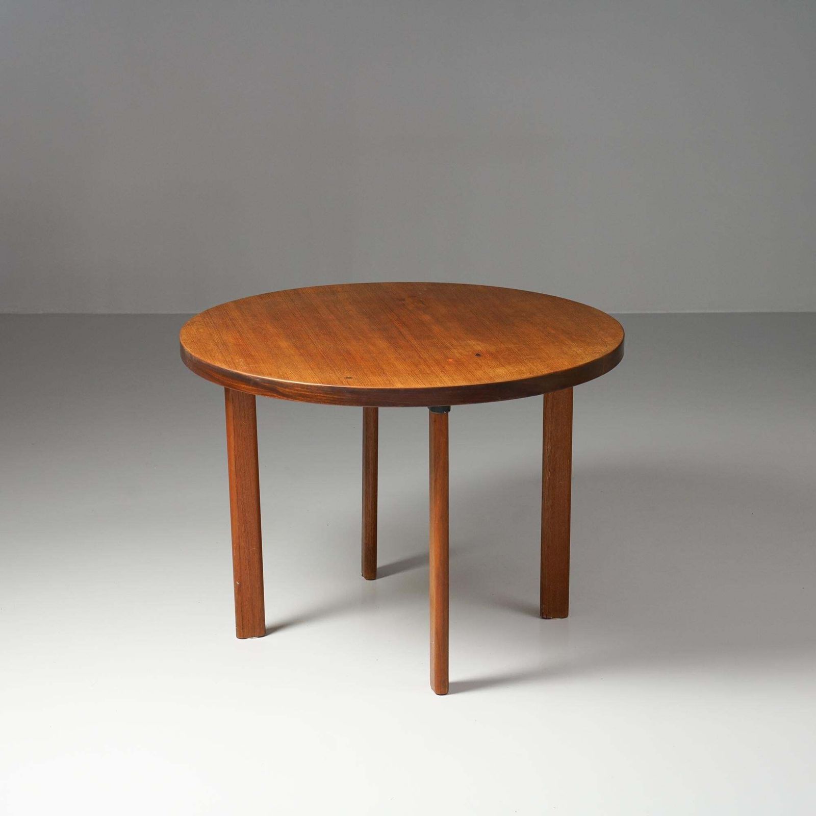 Scandinavian Modern Round Dining Table, Alvar Aalto, Artek, 1960s photo furniture