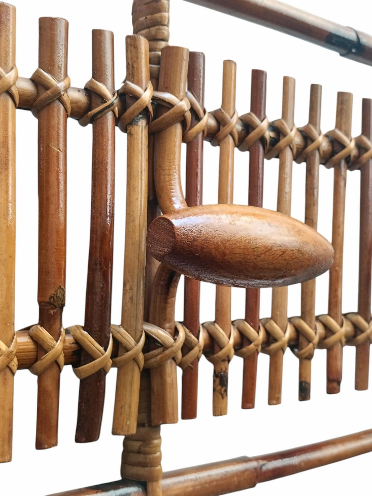 Olaf Von Bohr For Bonacina Wall Hanger In Bamboo And Rattan, Italy 196 photo 1037.0