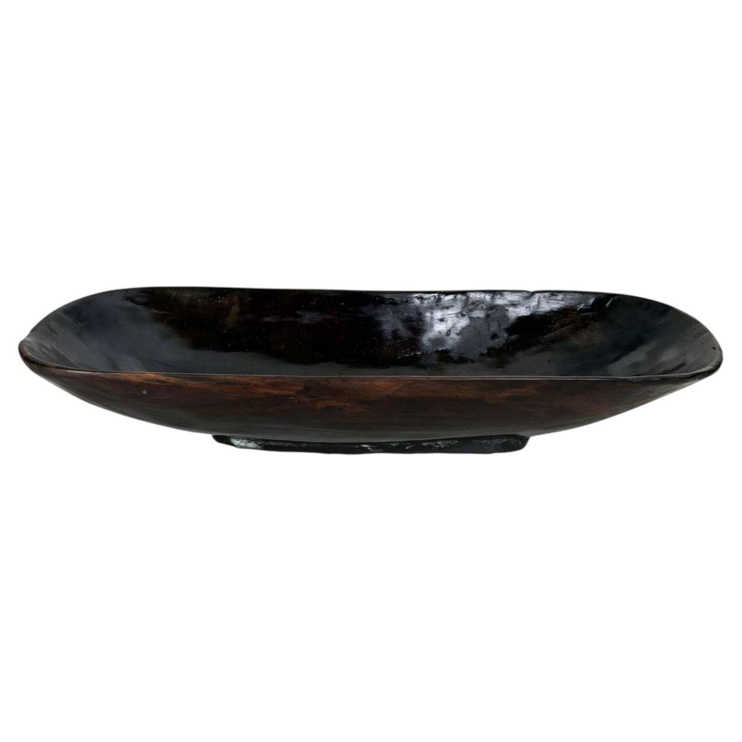 Wooden Fruit Basket With Antique Patina, France, 1960