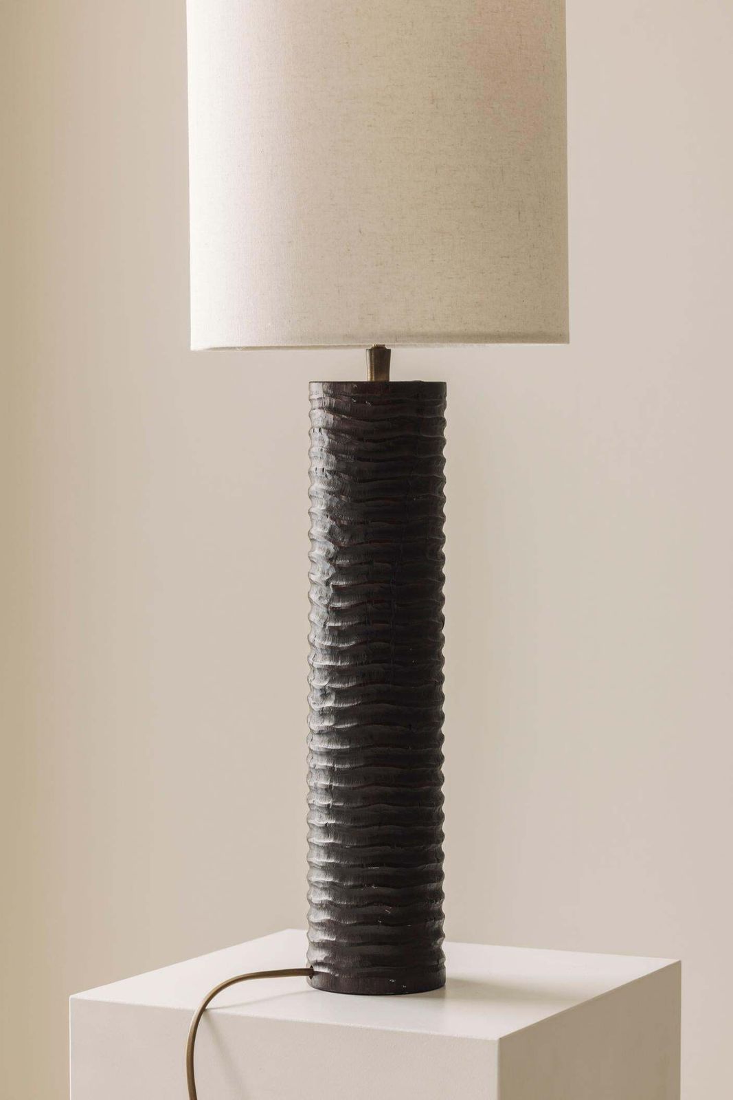 Elegant Pair Of French Wooden Carved Table Lamps From The 1970s. photo Lighting