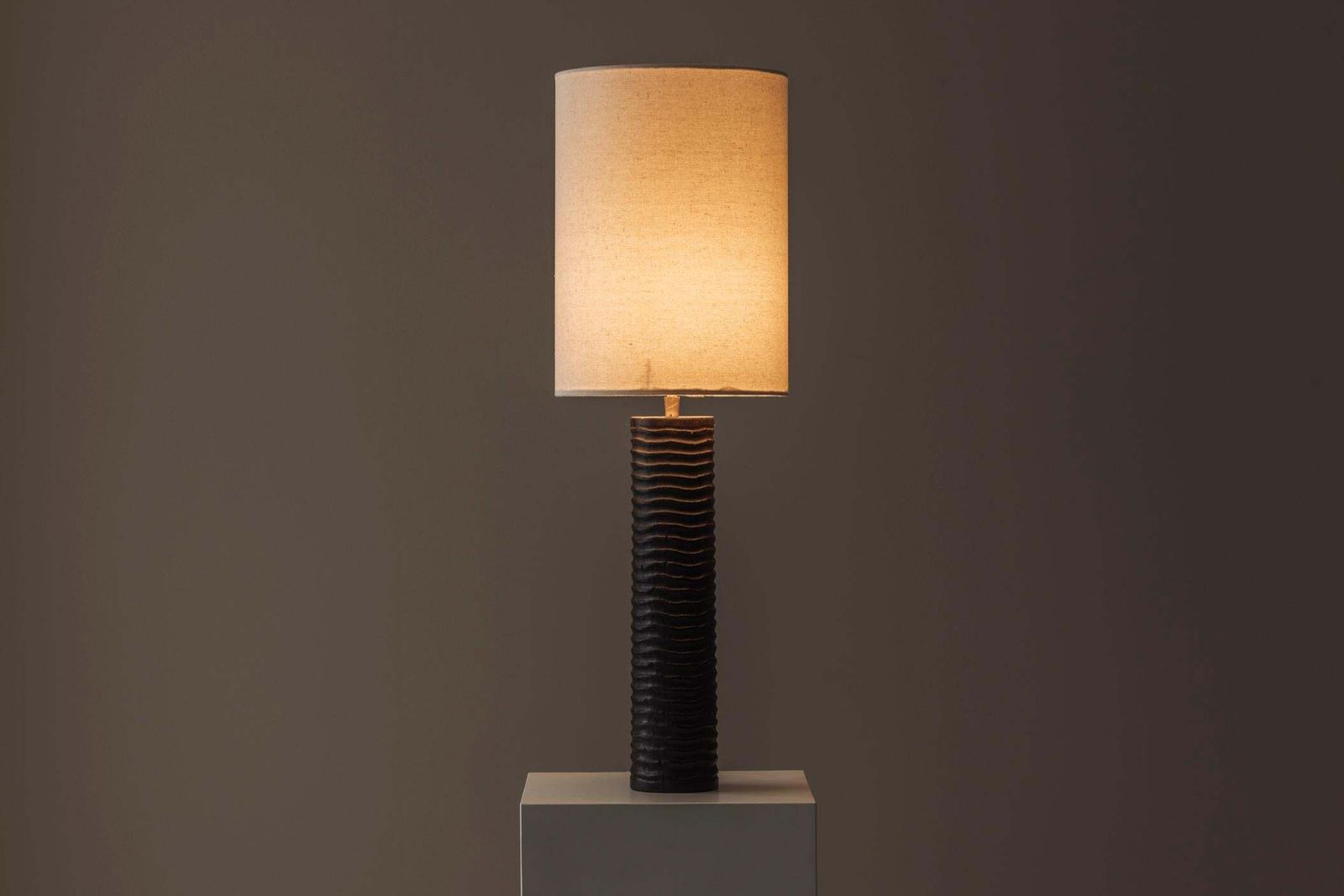 Elegant Pair Of French Wooden Carved Table Lamps From The 1970s. photo buy
