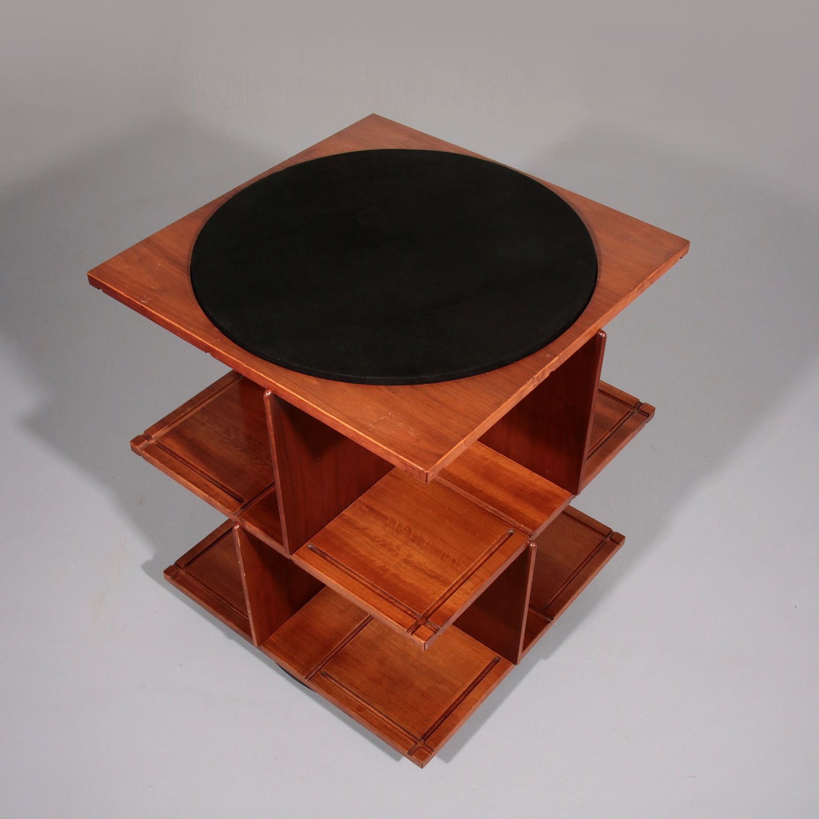 Gianfranco Frattini Revolving Modular Bookcase Model 823,1963 Italy photo vintage