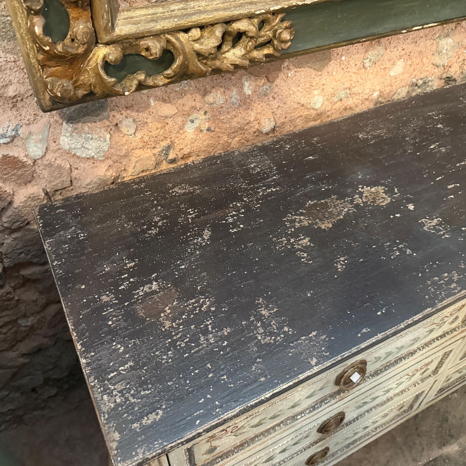 A Louis XVI Lacquered Wood Florentine Chest Of Drawers photo for sale