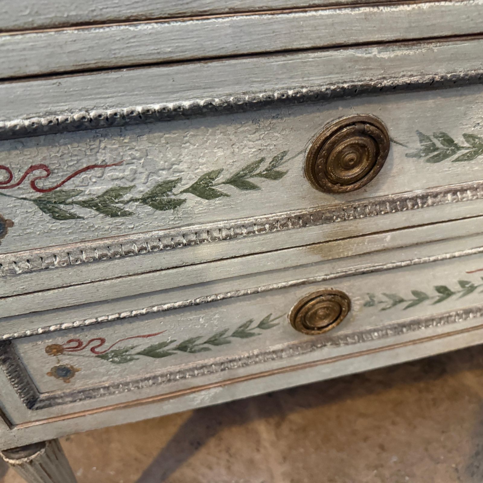 photo furniture A Louis XVI Lacquered Wood Florentine Chest Of Drawers