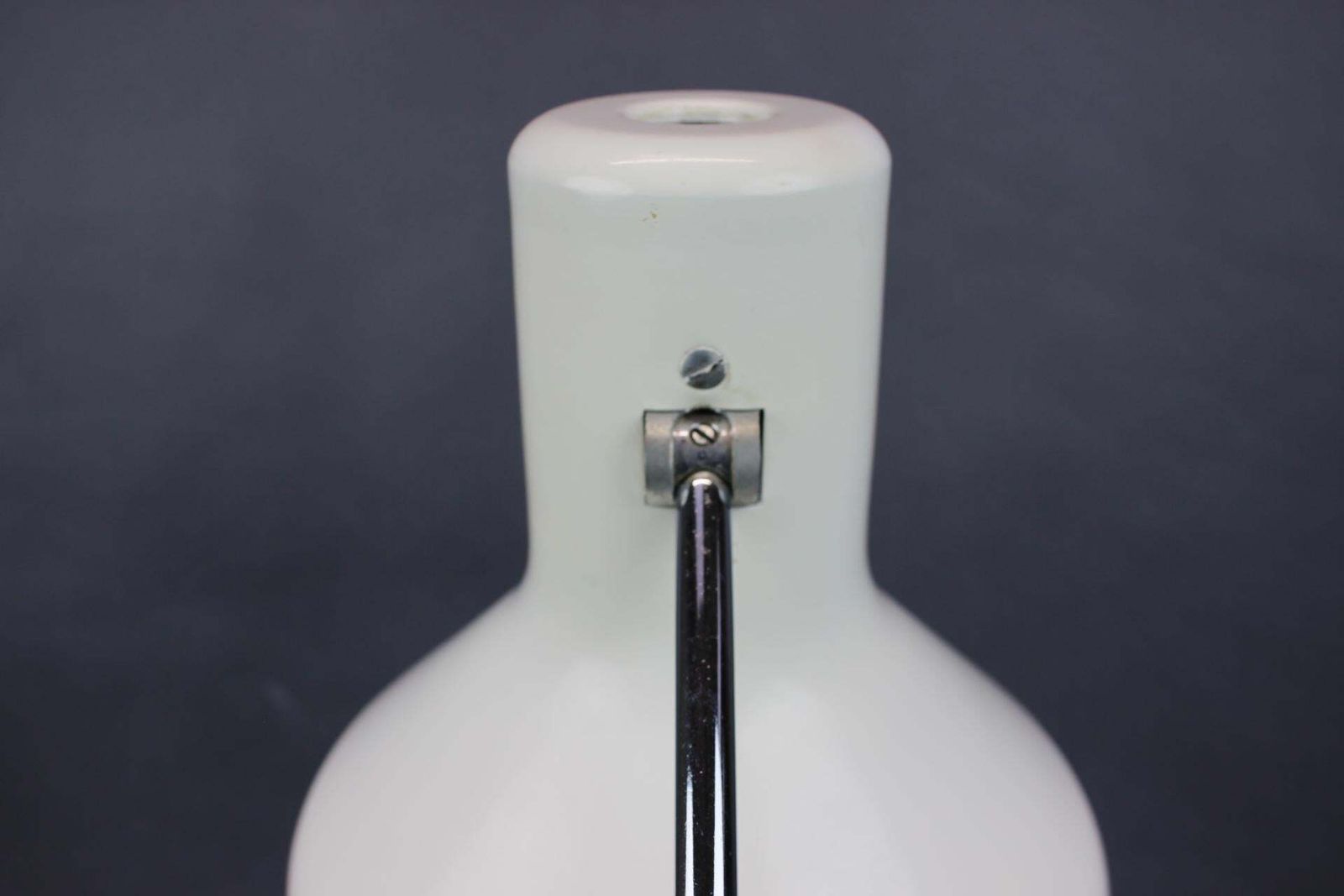 1970s German Space Age Adjustable Desk Lamp In White Metal And Chrome photo buy