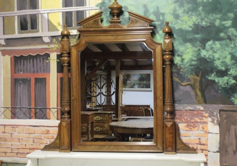 Dresser Dressing Table In Walnut Veneer 20th photo furniture