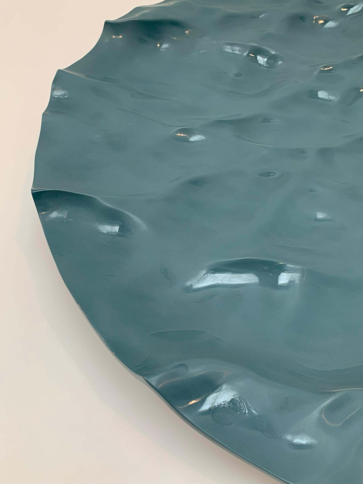 Large Blue Ceramic Wall Sculpture, Mathieu Lehanneur Pocket Ocean, France, 2019 photo Art