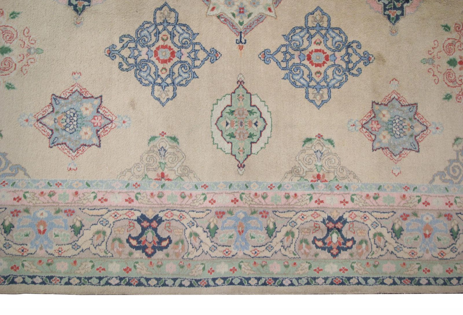 Beige Oriental Rug Ziegler Inspired Living Room Rug, Handmade Rug Area photo 2640.0