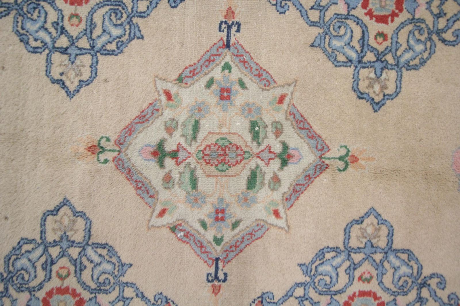 Beige Oriental Rug Ziegler Inspired Living Room Rug, Handmade Rug Area photo vinterior