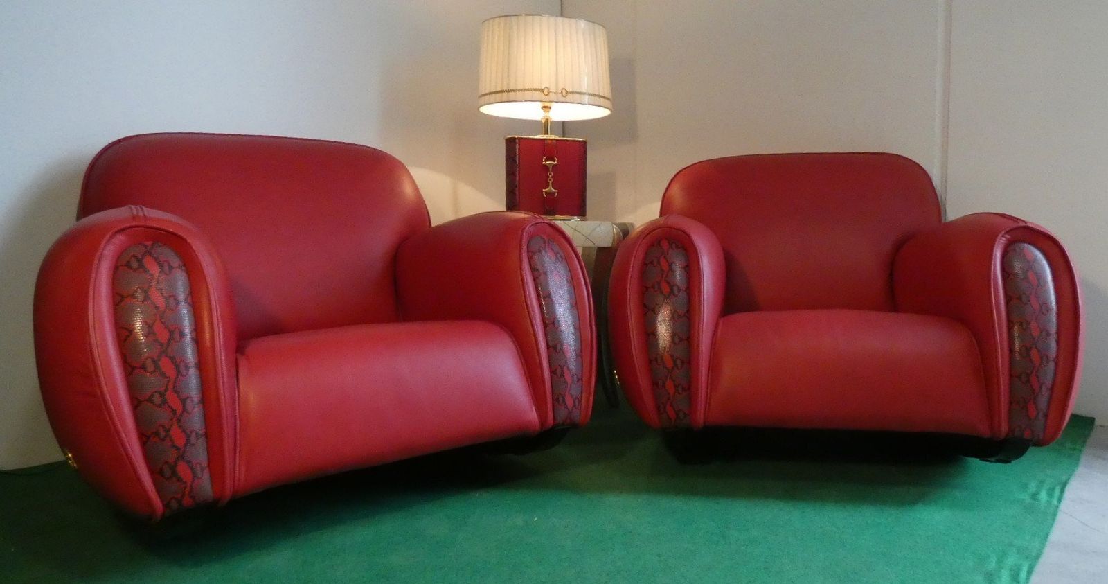 Vintage Chairs And Coffee Table Lamp By Elisabetta Gucci For Form Italia, 1980s, Set Of 4