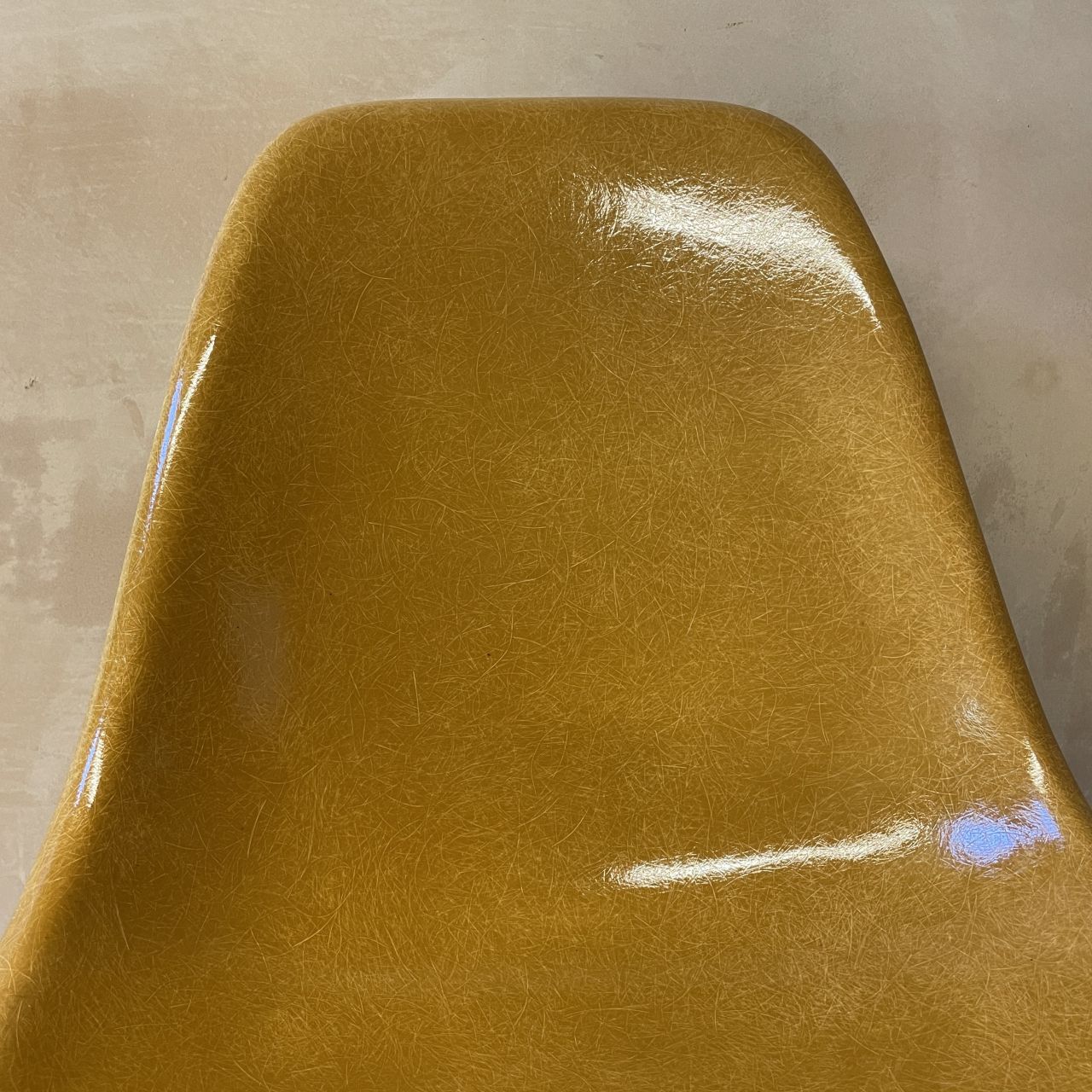 Eames Herman Miller Side Chair In Dark Ochre With Original H Base photo Furniture