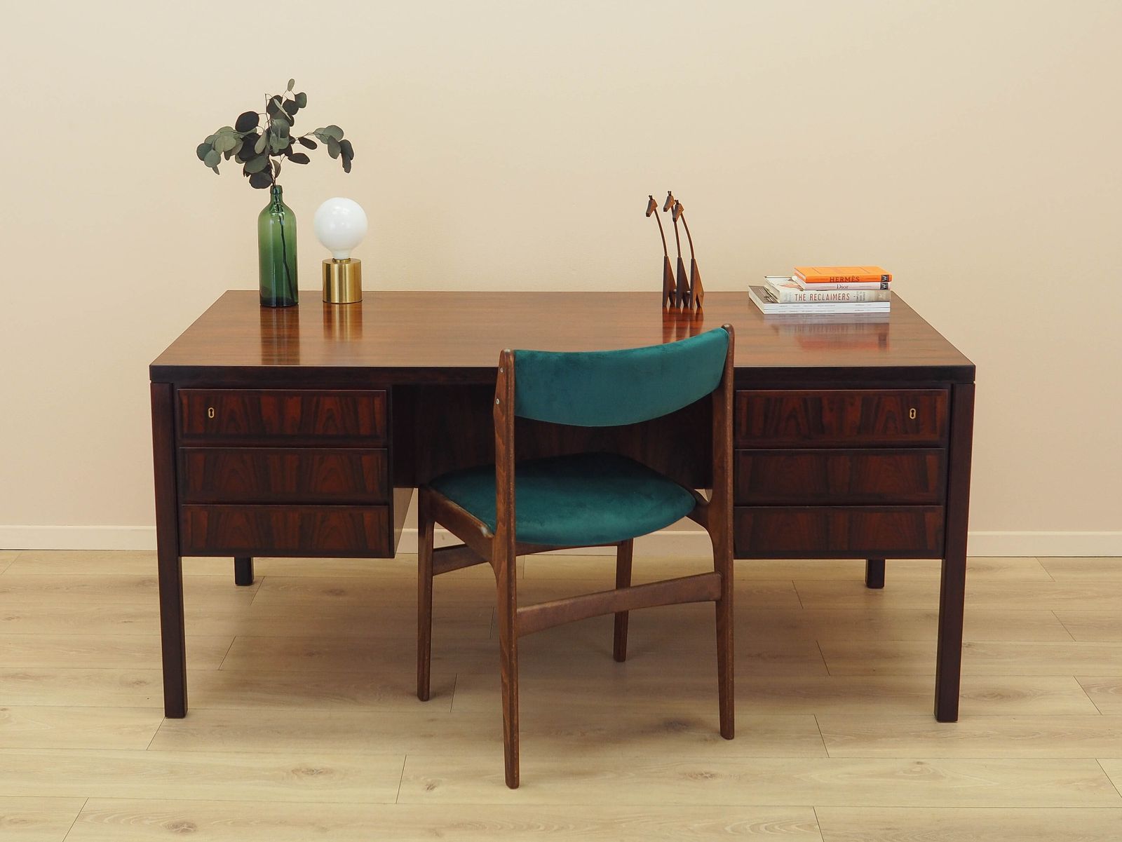 Vintage Desk, Danish Design, 1970s, Manufactured By Omann Jun photo for sale