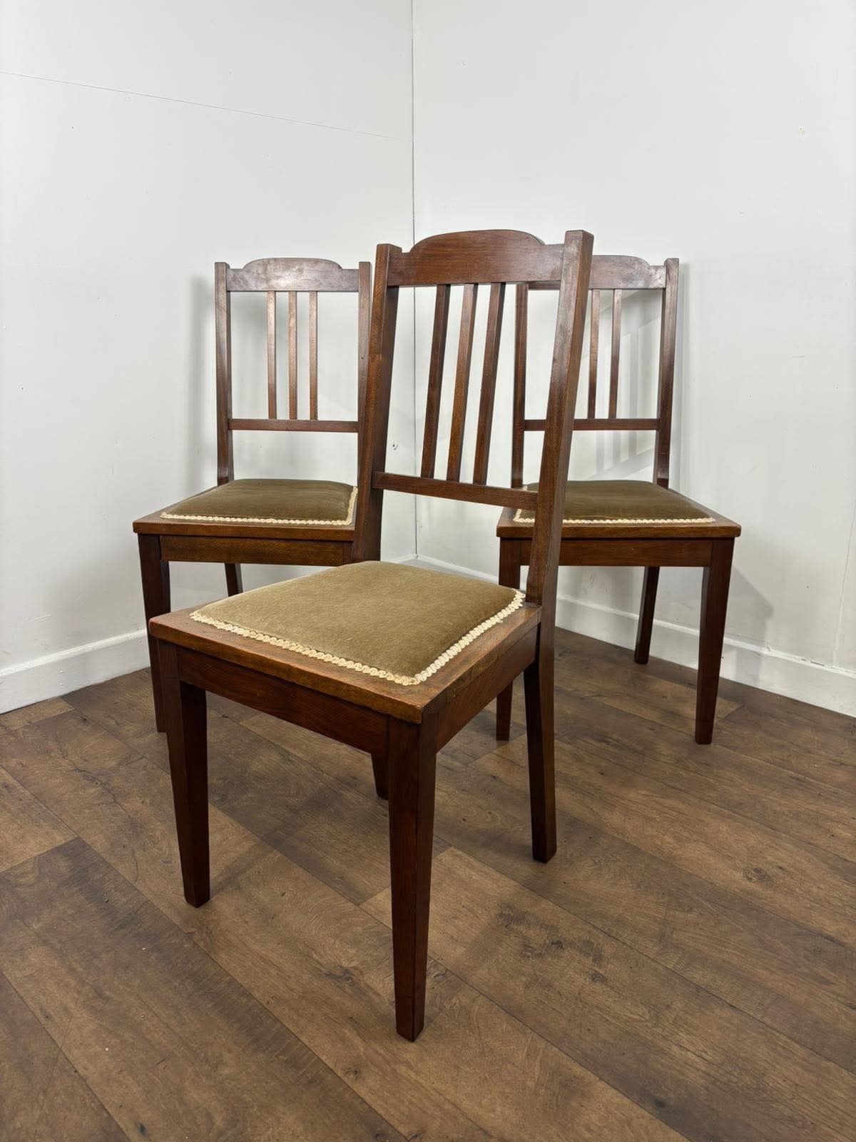 photo buy Edwardian Set Of Three Mahogany Bedroom Chairs