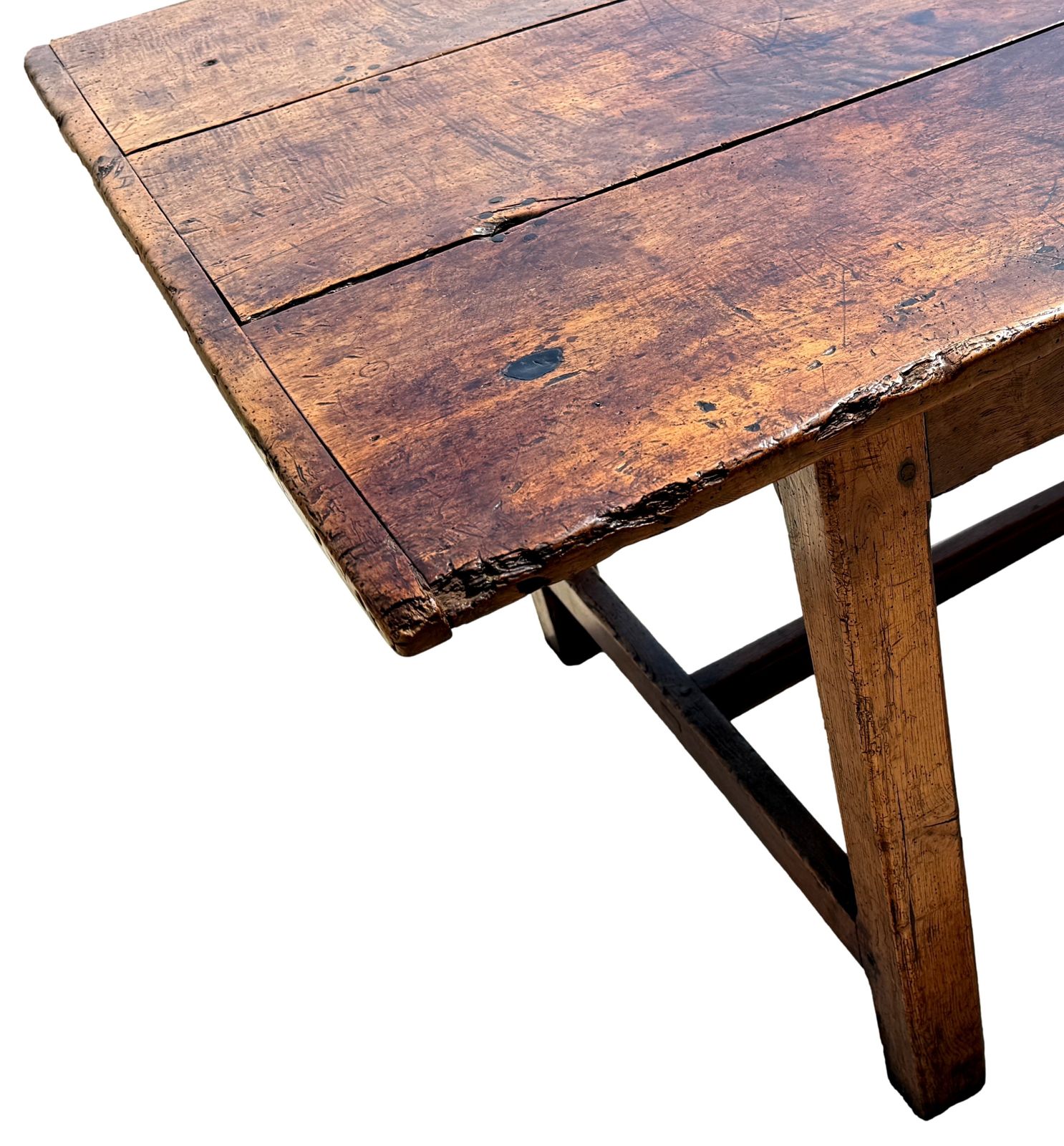 Large English 18th Century Farmhouse Kitchen Dining Table (England, Circa 1760) photo Furniture