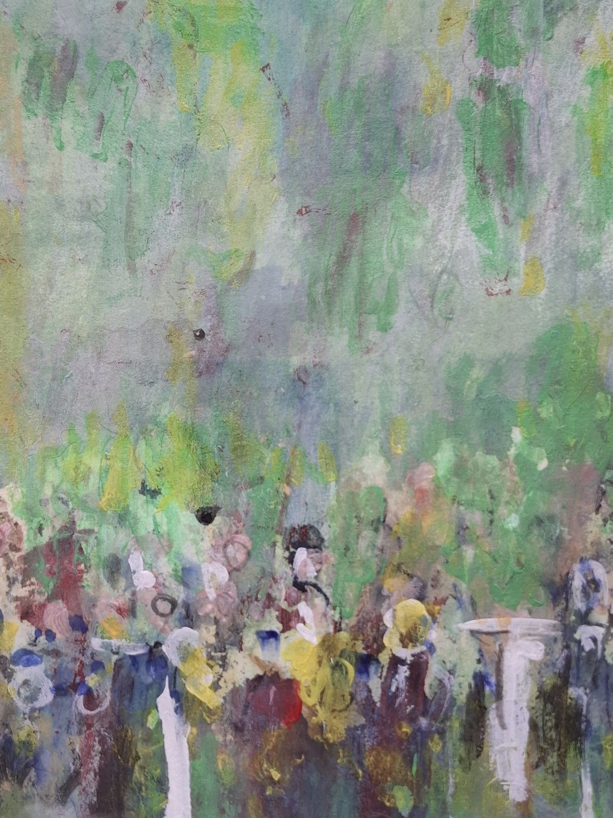 Expressionist  Michael Gibbison Watercolour Carriage Driving Lincolnshire Show photo vinterior