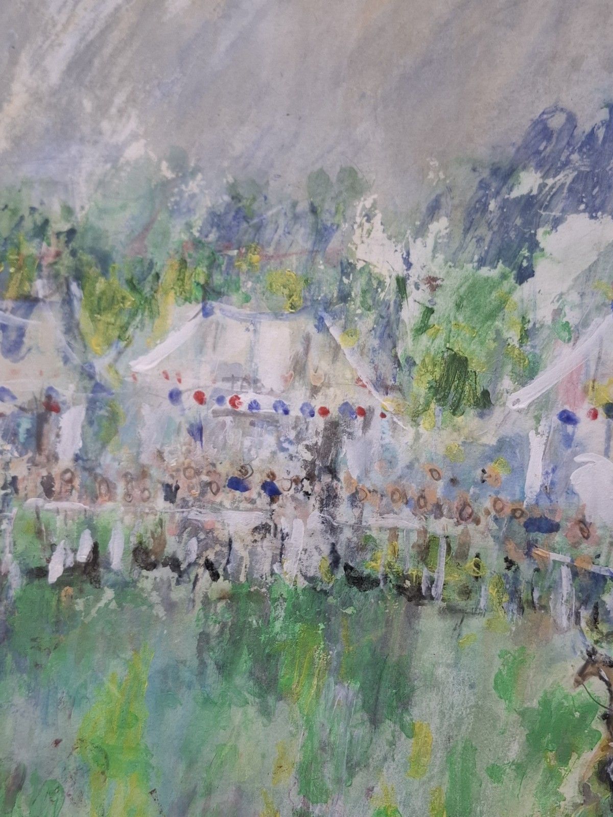 photo furniture Expressionist  Michael Gibbison Watercolour Carriage Driving Lincolnshire Show