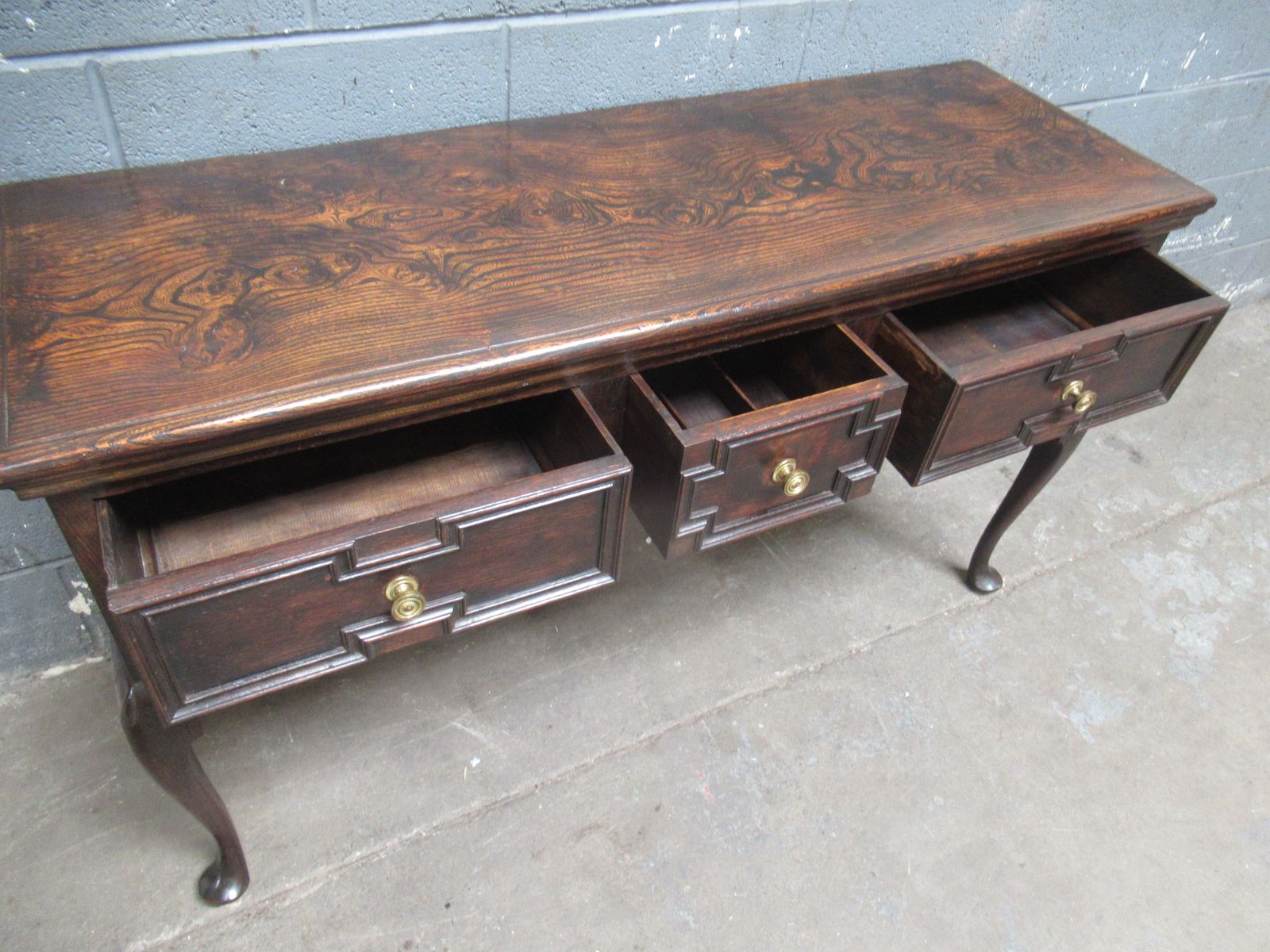 Furniture A Small Antique Oak  Style Dresser    Dating From Around 1900 photo