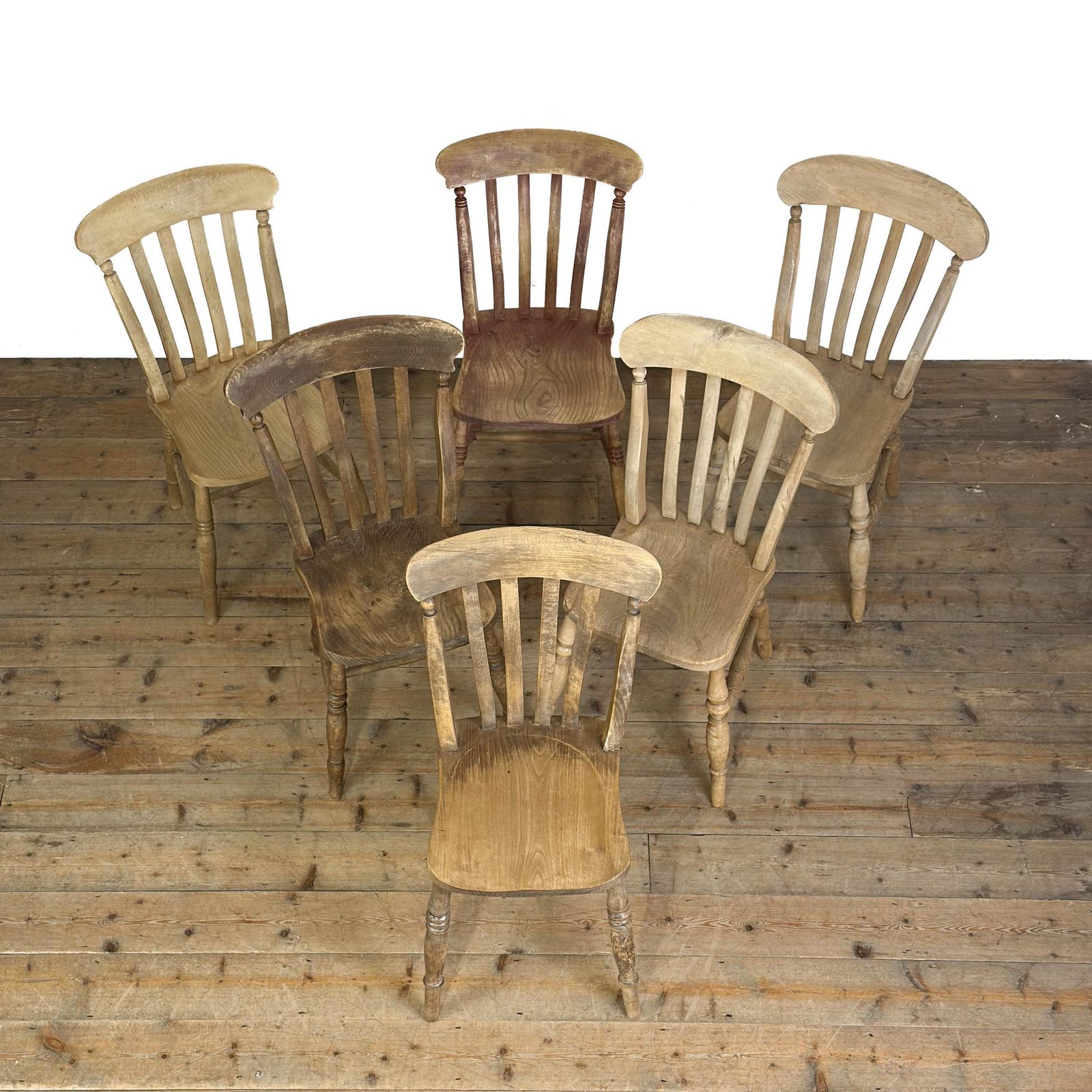 Antique Set Of Six Antique Kitchen Chairs | Set Of Chairs | Antique Chairs | Dining Chairs | Kitchen Chairs (M 6568) photo furniture