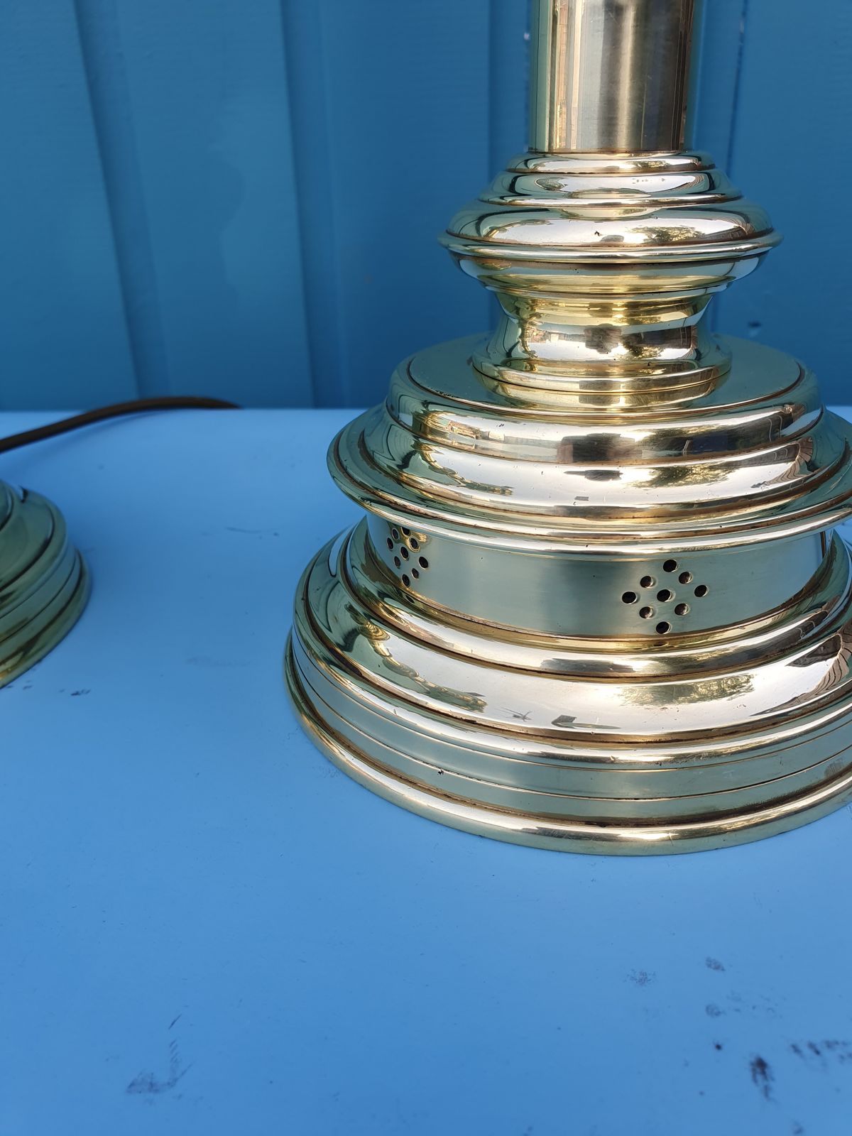 Pair Of Antique Brass Lamps 1890–1950 photo buy