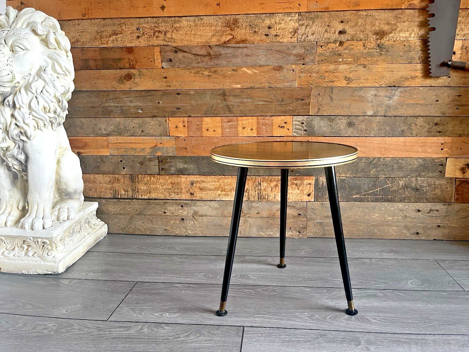 Mid Century Dansette Retro Faux Wood Laminated Occasional Coffee Side Table 60's