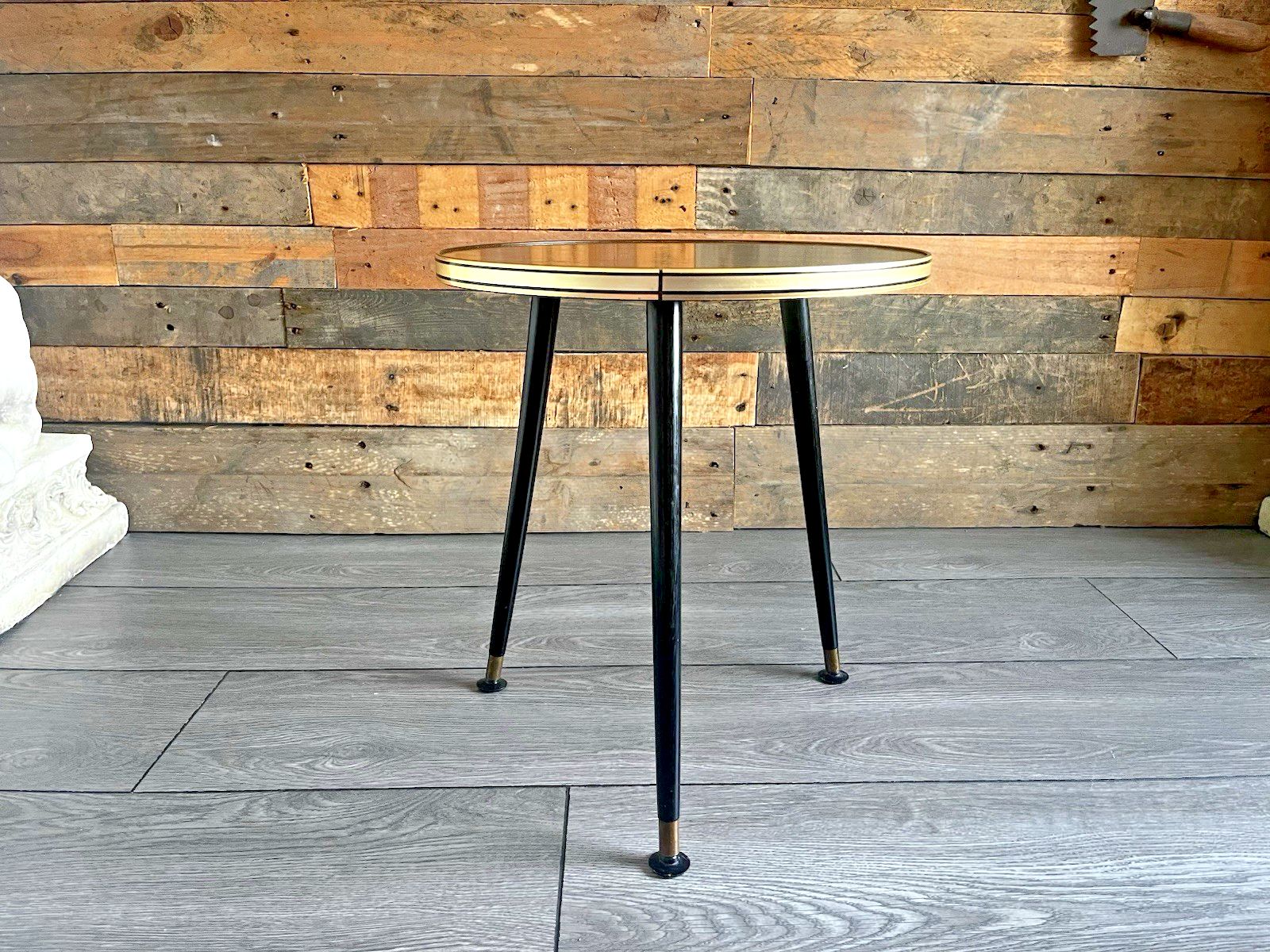 Mid Century Dansette Retro Faux Wood Laminated Occasional Coffee Side Table 60's photo 60.0