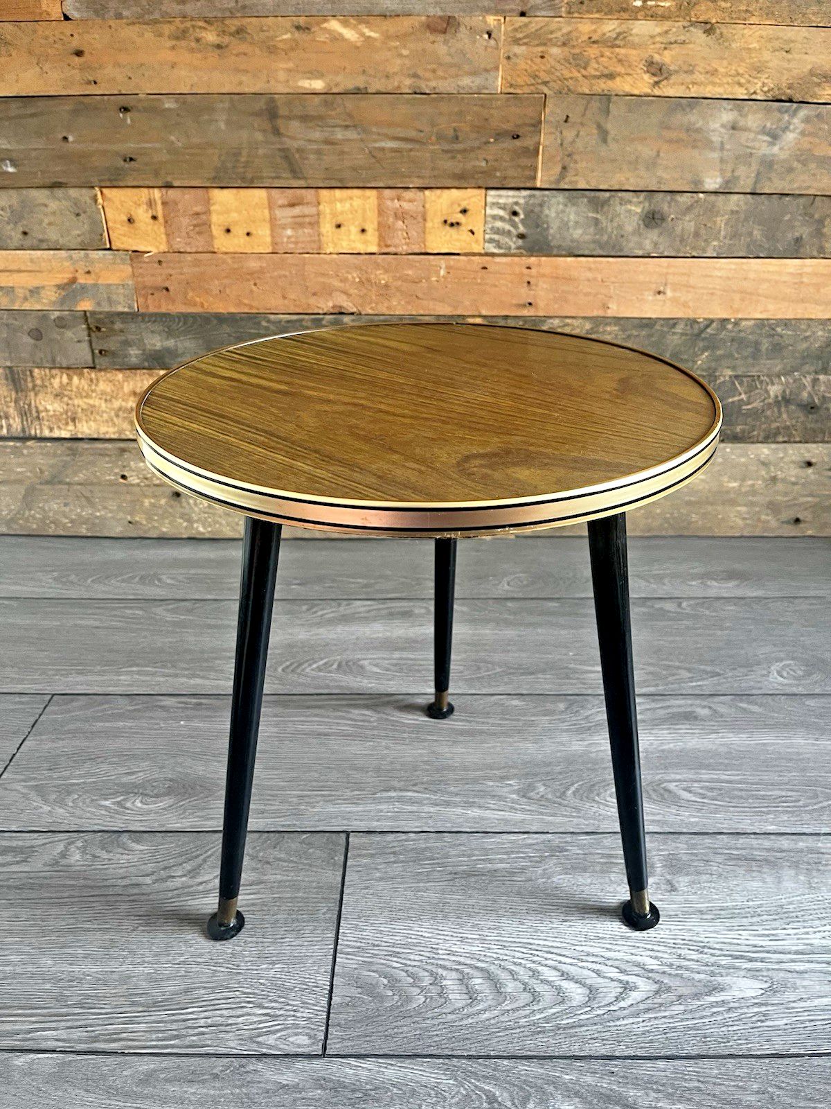 Mid Century Dansette Retro Faux Wood Laminated Occasional Coffee Side Table 60's photo vintage