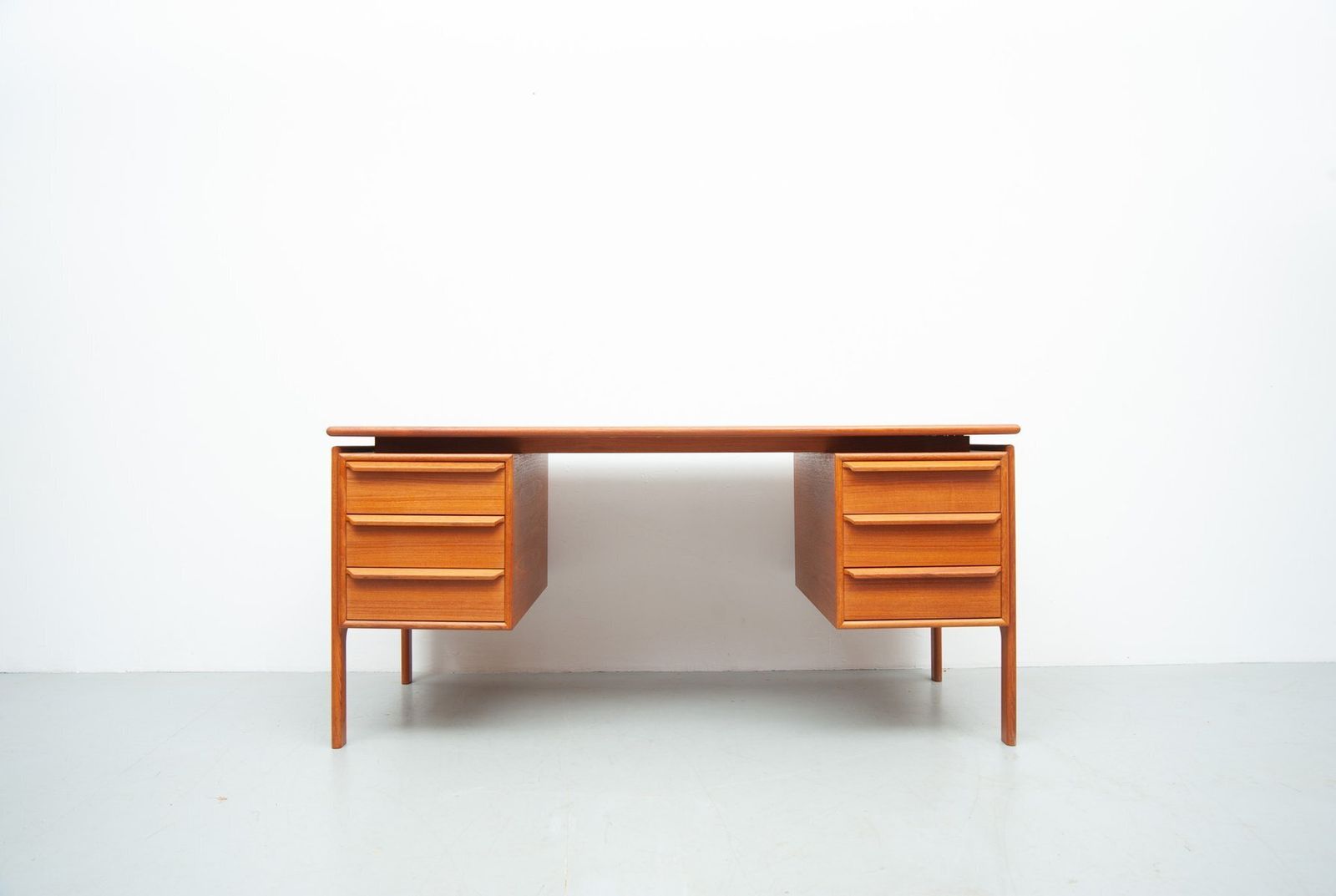 Teak Desk By Gv Gasvig For Gv Møbler, 1960s