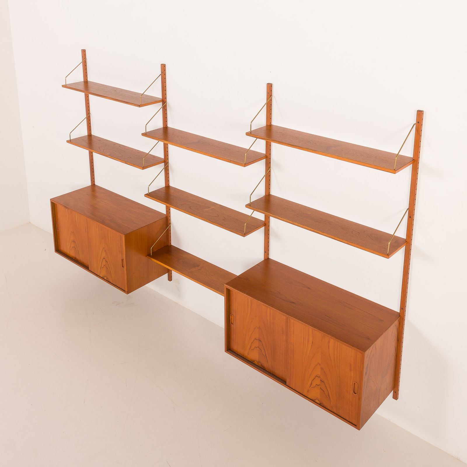 Hansen And Guldborg Teak Wall Unit, Hg Furniture, 1960s photo vintage