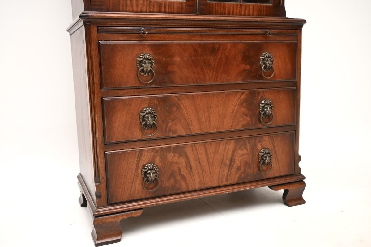 Antique Georgian Style Mahogany Bookcase photo Furniture