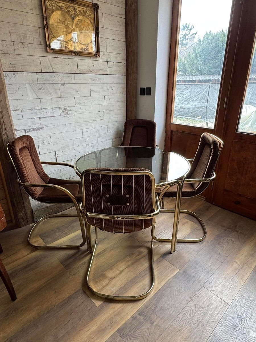 Copper Dining Set From Gastone Rinaldi, 1970s, Set Of 5 photo vinterior